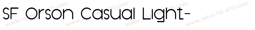 SF Orson Casual Light字体转换